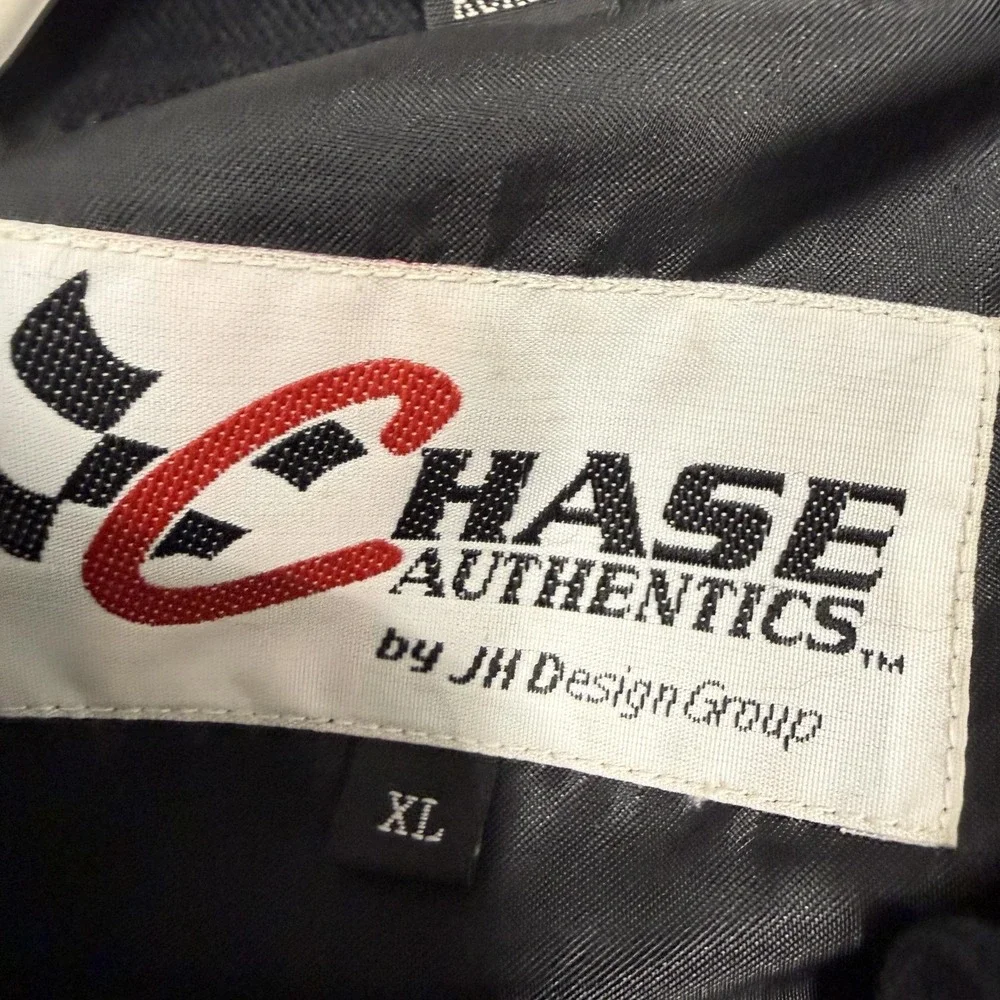 Vintage Dale Earnhardt Goodwrench Service Jacket Mens XL Black NASCAR Chase